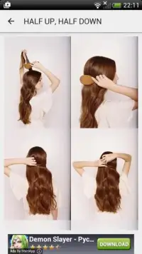 Hairstyles step by step Screen Shot 0