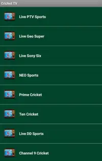Cricket TV Free Channels Screen Shot 0