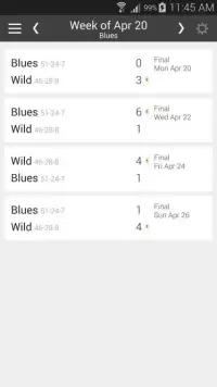 Hockey Schedule Blue Jackets Screen Shot 0