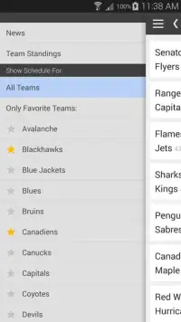 Hockey Schedule Blue Jackets Screen Shot 3