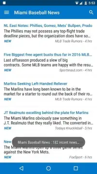 Miami Baseball News Screen Shot 10