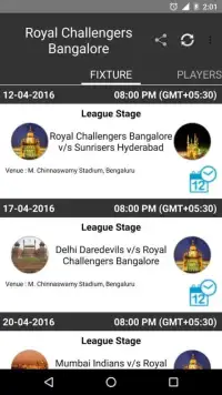 Live IPL 2016 Update, Schedule Screen Shot 14