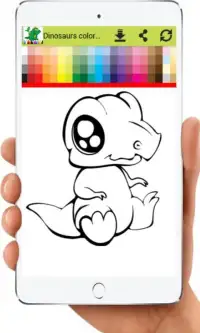 Dinosaurs color game for baby Screen Shot 8