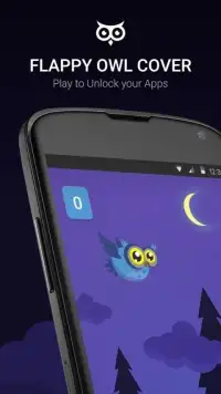 Flappy Owl Cover Screen Shot 1