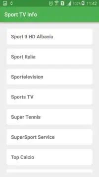 Sport TV Info Screen Shot 0