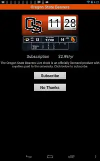 Oregon State Live Clock Screen Shot 0