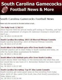 South Carolina Football News Screen Shot 0