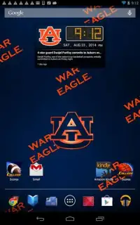 Auburn Tigers Live Clock Screen Shot 4