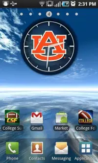 Auburn Tigers Live Clock Screen Shot 7
