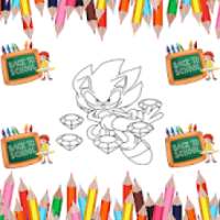 Coloring Book Hedgehog And Shadow