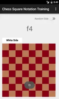 Chess Square Notation Training Screen Shot 3