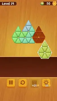 Block Puzzle Triangle Wood - Classic free puzzle Screen Shot 1
