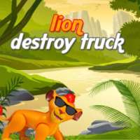 Lion Destroy Trucks
