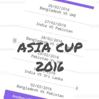 Asia Cup T20 Schedule 2016 Screen Shot 1