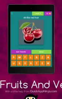 Fruits Quiz For Kids:Food Quiz Screen Shot 3