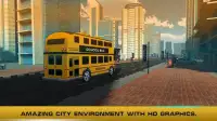 Flying School Bus Driving 3D Screen Shot 1