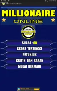 Millionaire Online Indonesia Screen Shot 4