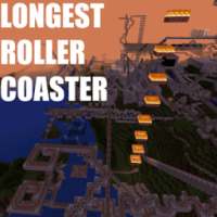 Longest RollerCoaster MCPE map
