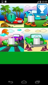 car kids puzzles game Screen Shot 1
