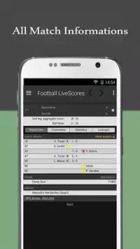 365 LiveScores Football Screen Shot 1