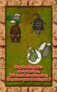Prehistoric Bowling Infinity : The Stone Age Sport Mammoth's League - Free Edition Screen Shot 1