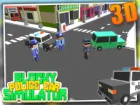 Blocky Police Car Simulator 3D Screen Shot 5