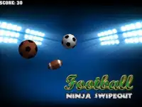 Football Ninja Swipe Out Games Screen Shot 0