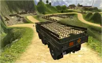 Drive army military truck free Screen Shot 0