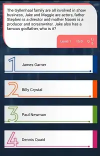 Jake Gyllenhaal Quiz Screen Shot 3
