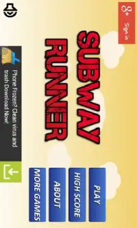 Subway Runner Free Game Screen Shot 4