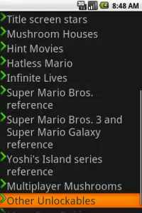 New Super Mario Bros. Cheats Screen Shot 0