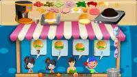 Maker burger shop chef games Screen Shot 0