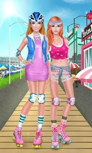 Roller Skate Chics: Girls Date Screen Shot 0