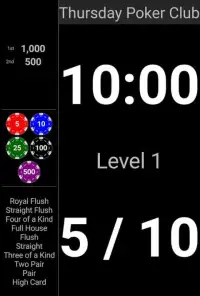 BlindsAreUp! Poker Timer free Screen Shot 0