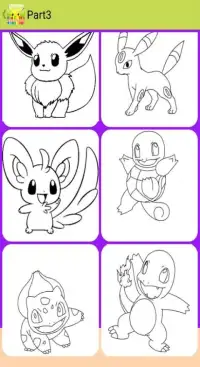 Pokemon Coloring Game Screen Shot 2