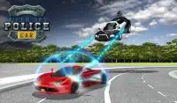 Flying Police Electric Car Sim Screen Shot 4