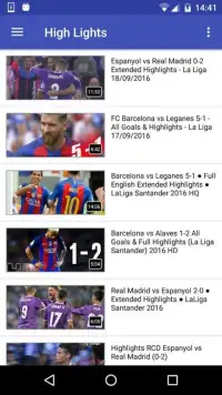 Football La Liga Schedule Screen Shot 0