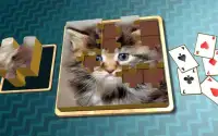 Jigsaw Solitaire - Kitties Screen Shot 4