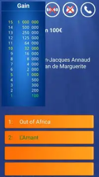 Jeu Millionnaire quiz français Screen Shot 1