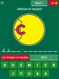 Futbol Mexicano - Logo Quiz Screen Shot 2