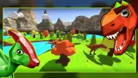 Dino Hunting: Cube World 3D Screen Shot 0