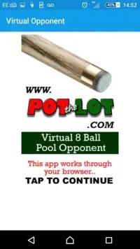 Virtual 8 Ball Pool Opponent Screen Shot 4