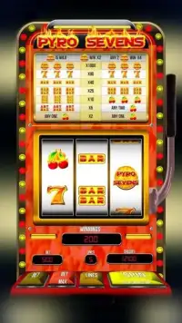 Pyro Sevens Free Slot Machine Screen Shot 1