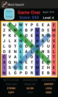 Word Search (Scrabble Vocabs) Screen Shot 1