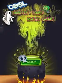 Cool Monster- Zombie Math game Screen Shot 2