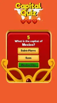 Capital Quiz Screen Shot 0