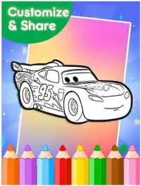 How to color Mcqueen Cars 3 Screen Shot 3