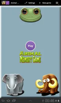 Animal Memory Game Screen Shot 0