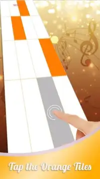Orange Piano Tiles Screen Shot 3