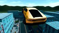 Futuristic Flying Car Driving Screen Shot 0